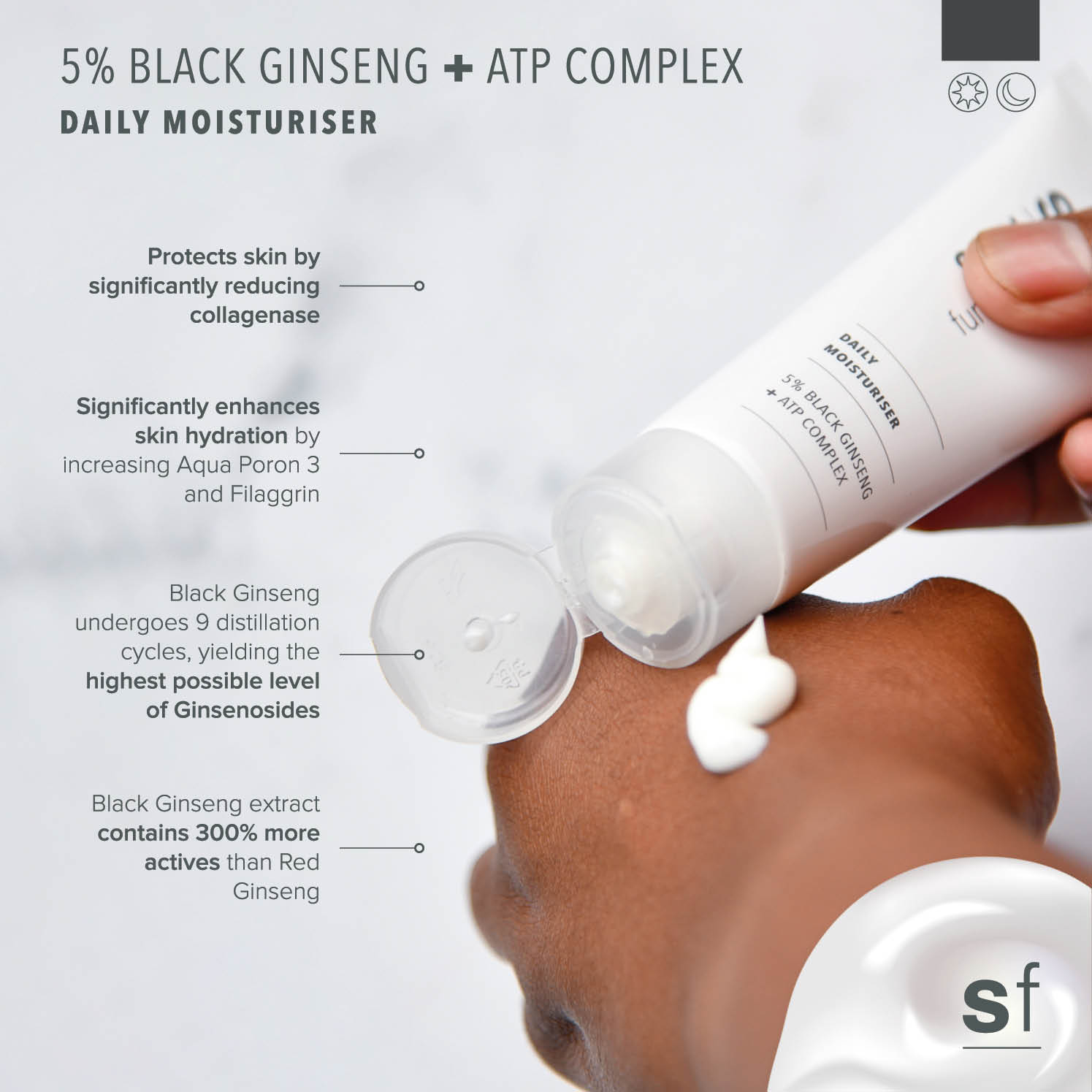 5% Black Ginseng + ATP Complex Moisturiser