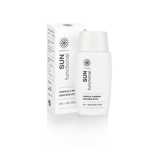 Chemical and Mineral Sunscreen SPF50