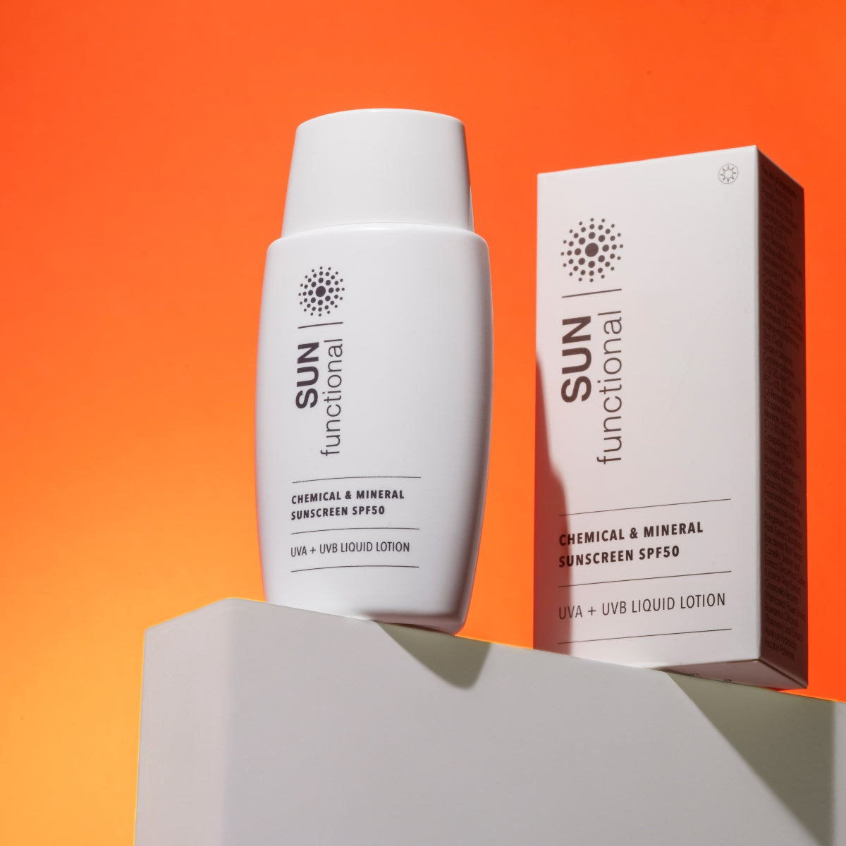 Sun Rays Additive Sunscreen bottle and packaging with 'SUN functional' branding on an ...