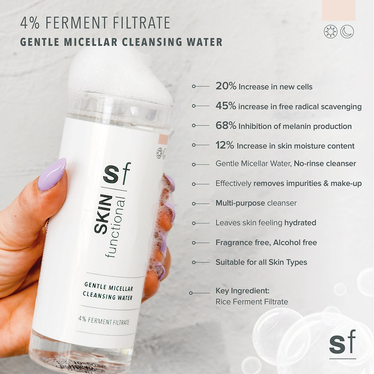 4% Ferment Filtrate Micellar Cleanser | SKIN functional