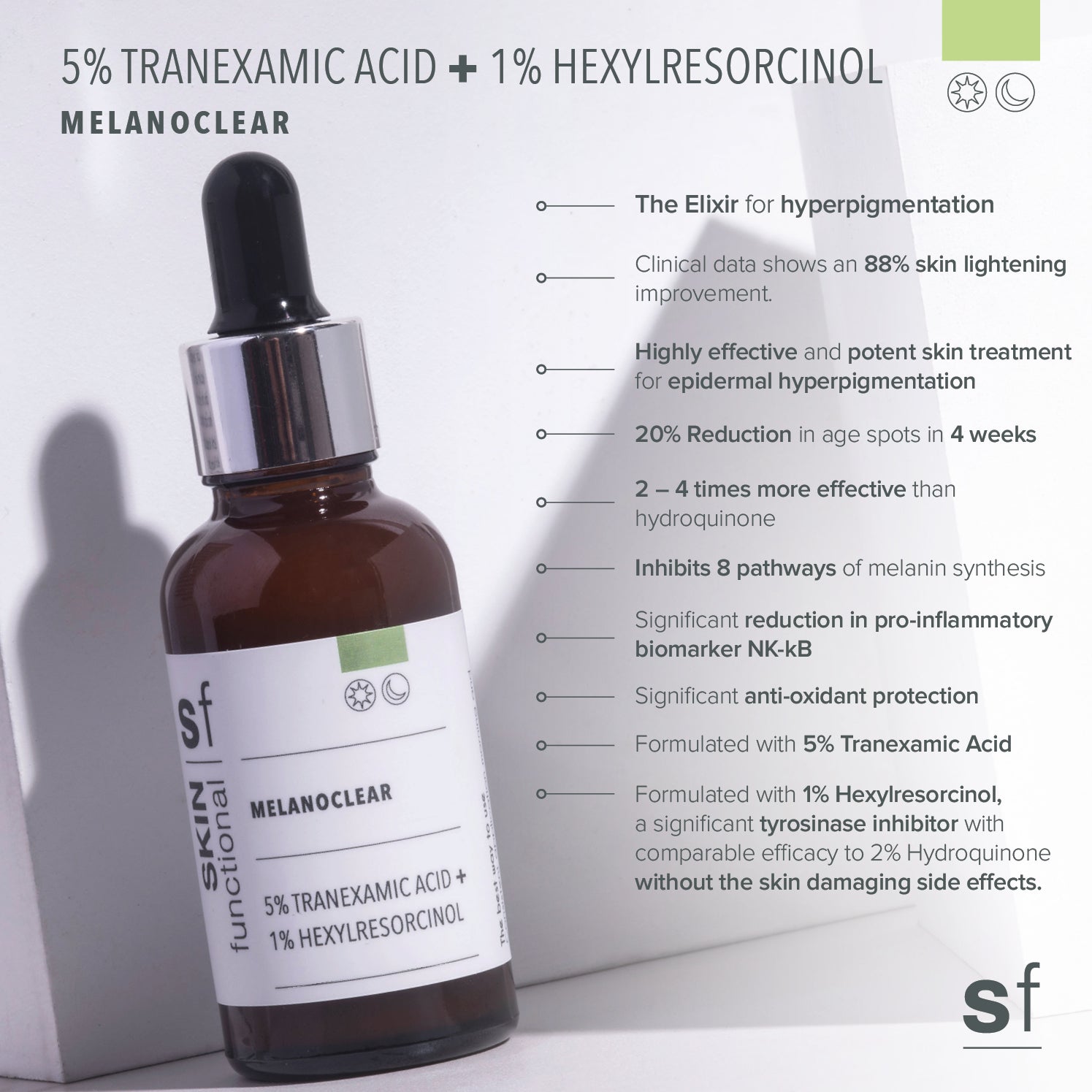 5% Tranexamic Acid + 1% Hexylresorcinol
