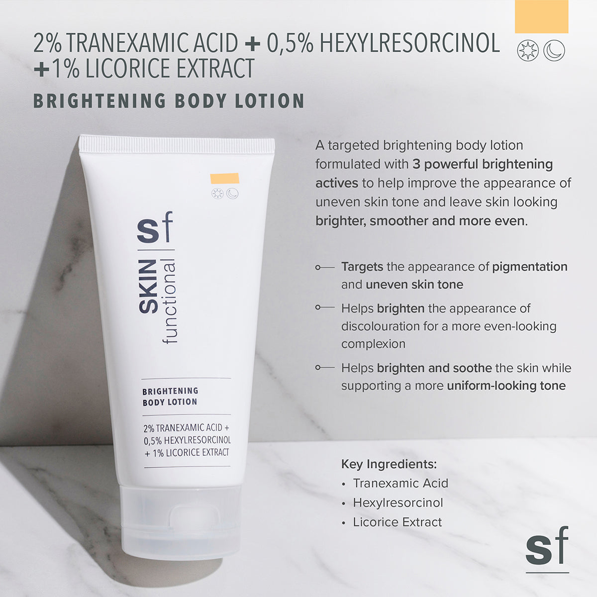 2% Tranexamic Acid + 0,5% Hexylresorcinol + 1% Licorice Extract