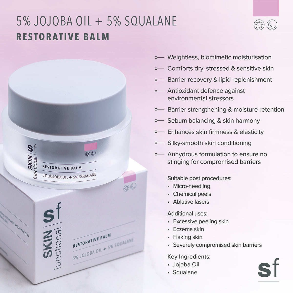 5% Jojoba Oil + 5% Squalane Restorative Balm