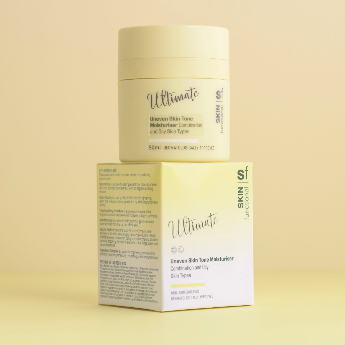 Uneven Skin Tone Moisturiser Combination, Oily Skin
