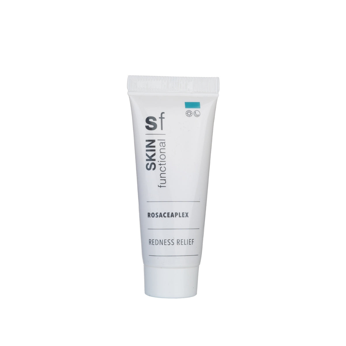 Tube of Skin Functional Rosaceaplex Redness Relief cream on a white background