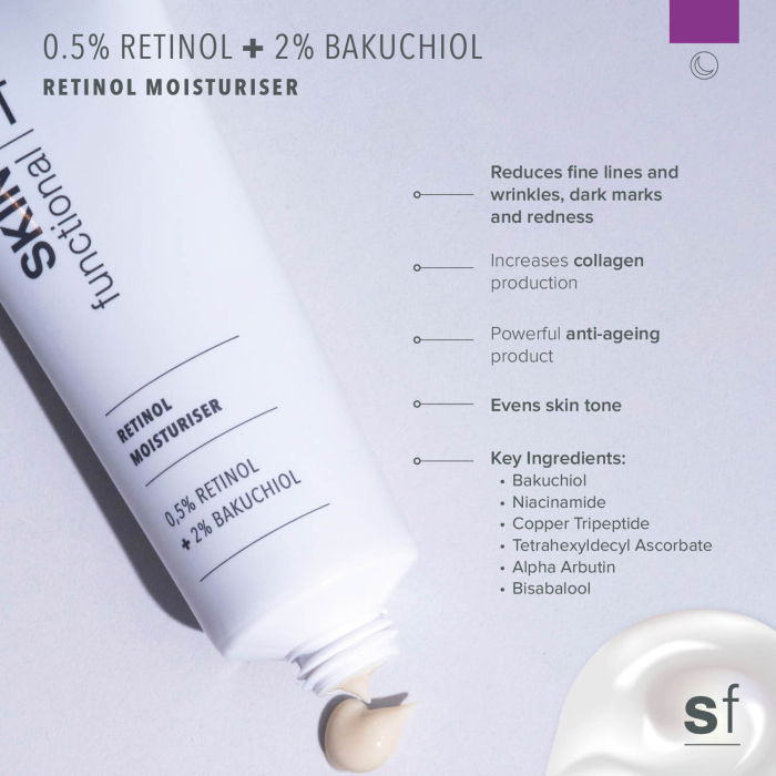 0,5% retinol + 2% bakuchiol moisturiser